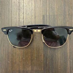 Ray-Ban Classic Black and Gold Sunglasses